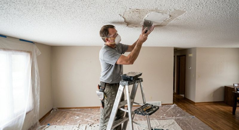 Popcorn Ceiling Revamping