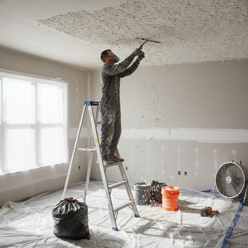 Popcorn Ceiling Revamping