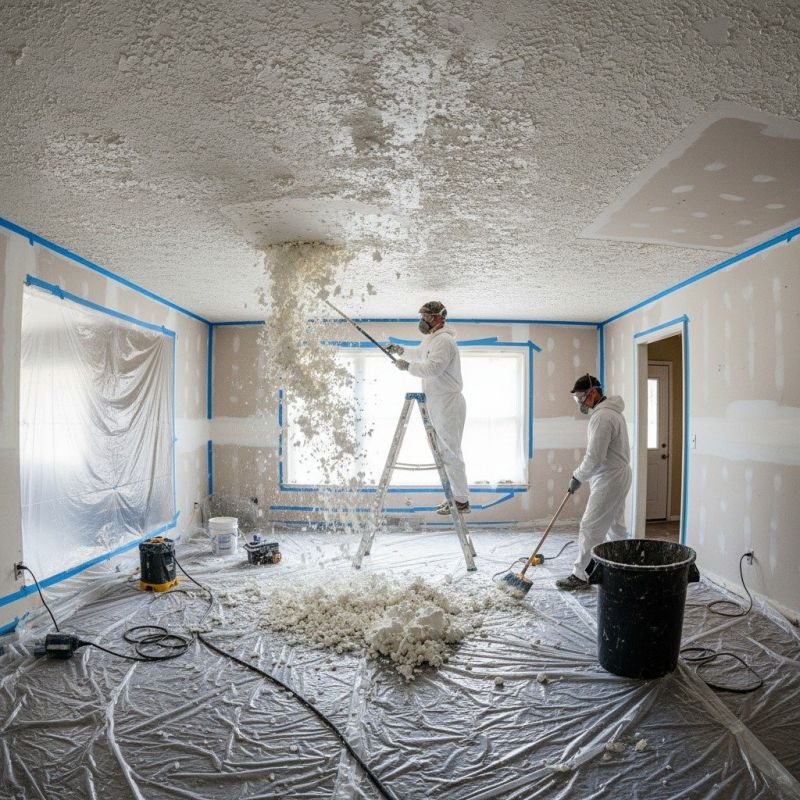 Popcorn Ceiling Revamping