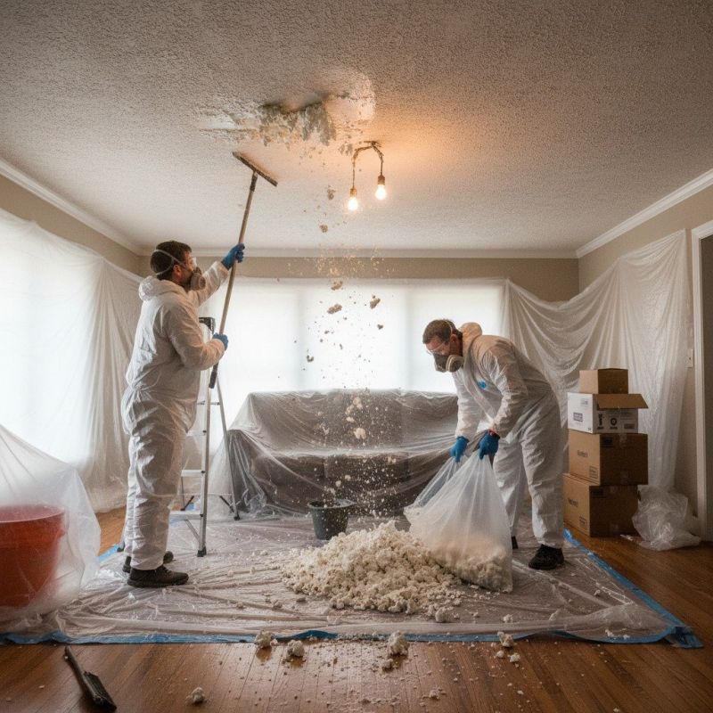 Popcorn Ceiling Revamping